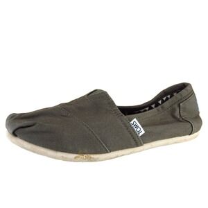 Toms Size‎ 8 M Brown Round Toe Flat Fabric Women